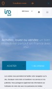 How iadfrance.fr looks like on a mobile device such as an iPhone.