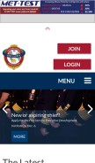 How iafc.org looks like on a mobile device such as an iPhone.