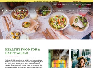 How iamaflowerchild.com looks like on a tablet such as an iPad.