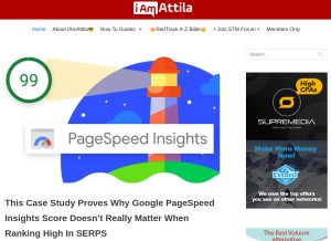 How iamattila.com looks like on a tablet such as an iPad.