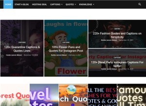 How iamhja.com looks like on a tablet such as an iPad.