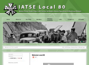 How iatselocal80.org looks like on a tablet such as an iPad.