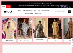How ibaasonline.com looks like on a tablet such as an iPad.