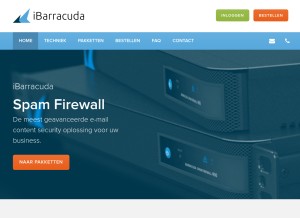 How ibarracuda.nl looks like on a tablet such as an iPad.