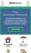 How iberiabank.com looks like on a mobile device such as an iPhone.