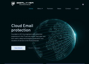 How iberlayer.com looks like on a tablet such as an iPad.