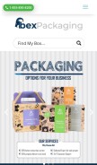 How ibexpackaging.com looks like on a mobile device such as an iPhone.