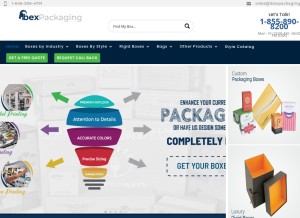 How ibexpackaging.com looks like on a tablet such as an iPad.
