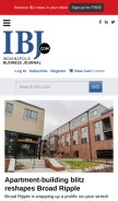 How ibj.com looks like on a mobile device such as an iPhone.