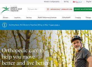 How ibji.com looks like on a tablet such as an iPad.