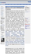 How ibmmainframes.com looks like on a mobile device such as an iPhone.