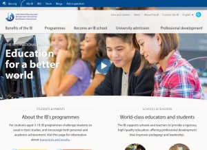 How ibo.org looks like on a tablet such as an iPad.