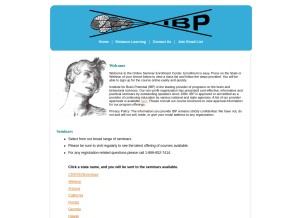 How ibpceu.com looks like on a tablet such as an iPad.