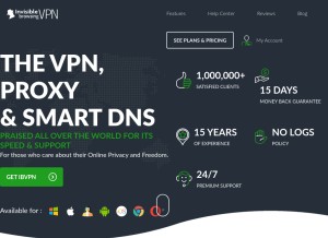 How ibvpn.com looks like on a tablet such as an iPad.