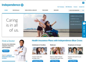 How ibx.com looks like on a tablet such as an iPad.