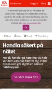 How icabanken.se looks like on a mobile device such as an iPhone.