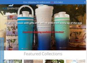 How iceshaker.com looks like on a tablet such as an iPad.