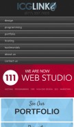 How icglink.com looks like on a mobile device such as an iPhone.