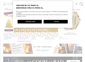 How iciparisxl.be looks like on a tablet such as an iPad.