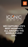 How iconicgroup.com looks like on a mobile device such as an iPhone.