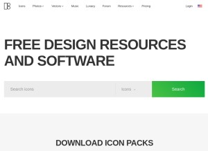 How icons8.com looks like on a tablet such as an iPad.