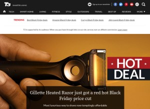 How icreatemagazine.com looks like on a tablet such as an iPad.