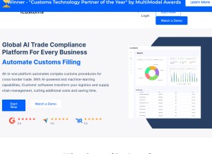 How icustoms.ai looks like on a tablet such as an iPad.
