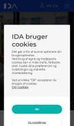 How ida.dk looks like on a mobile device such as an iPhone.
