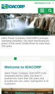 How idacorpinc.com looks like on a mobile device such as an iPhone.