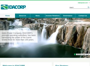 How idacorpinc.com looks like on a tablet such as an iPad.