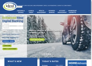 How idealcu.com looks like on a tablet such as an iPad.