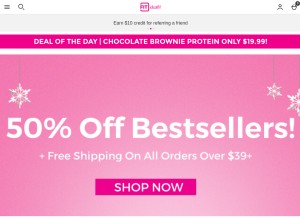 How idealfit.com looks like on a tablet such as an iPad.