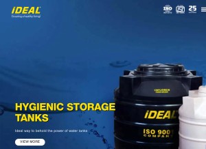 How idealindia.com looks like on a tablet such as an iPad.