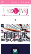 How ideasbyjivey.com looks like on a mobile device such as an iPhone.