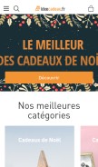 How ideecadeau.fr looks like on a mobile device such as an iPhone.