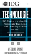 How idg.de looks like on a mobile device such as an iPhone.