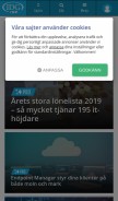 How idg.se looks like on a mobile device such as an iPhone.