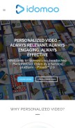 How idomoo.com looks like on a mobile device such as an iPhone.