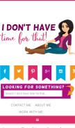 How idonthavetimeforthat.com looks like on a mobile device such as an iPhone.
