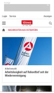 How idowa.de looks like on a mobile device such as an iPhone.