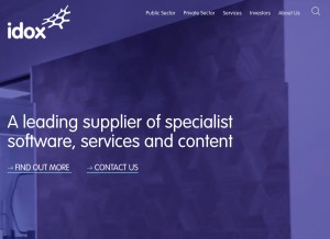 How idoxgroup.com looks like on a tablet such as an iPad.