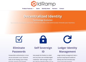 How idramp.com looks like on a tablet such as an iPad.