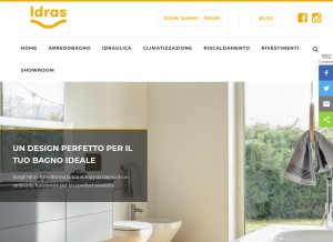 How idras.com looks like on a tablet such as an iPad.