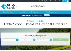 How idrivesafely.com looks like on a tablet such as an iPad.