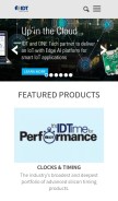 How idt.com looks like on a mobile device such as an iPhone.