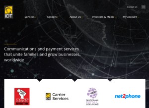 How idt.net looks like on a tablet such as an iPad.