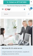 How idwholesaler.com looks like on a mobile device such as an iPhone.