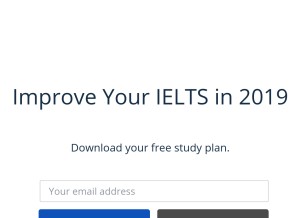 How ieltsadvantage.com looks like on a tablet such as an iPad.