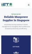 How iet.com.sg looks like on a mobile device such as an iPhone.