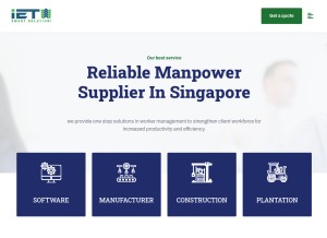 How iet.com.sg looks like on a tablet such as an iPad.